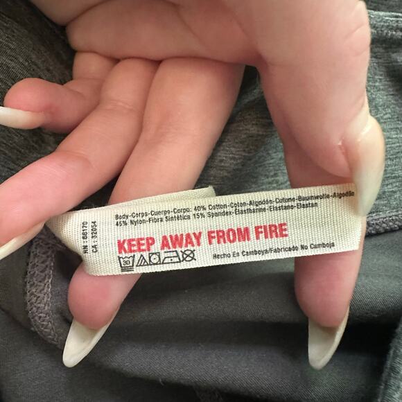 Free People Movement gray tie-ankle leggings size M - Picture 7 of 11